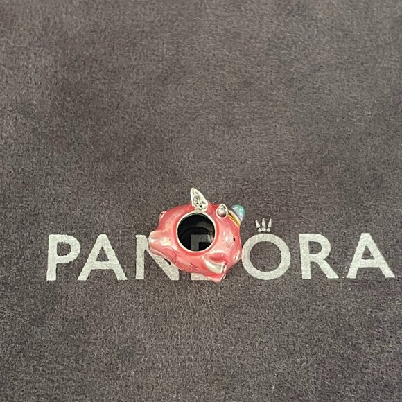 Pandora Flying Unicorn Pig Charm - Picture 4 of 6
